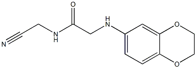 N-(cyanomethyl)-2-(2,3-dihydro-1,4-benzodioxin-6-ylamino)acetamide 구조식 이미지