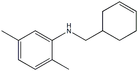 N-(cyclohex-3-en-1-ylmethyl)-2,5-dimethylaniline 구조식 이미지