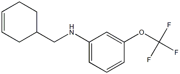 N-(cyclohex-3-en-1-ylmethyl)-3-(trifluoromethoxy)aniline 구조식 이미지