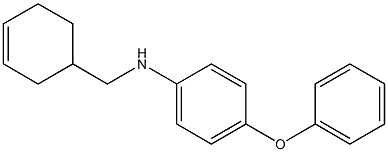 N-(cyclohex-3-en-1-ylmethyl)-4-phenoxyaniline 구조식 이미지