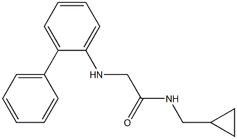 N-(cyclopropylmethyl)-2-[(2-phenylphenyl)amino]acetamide Structure