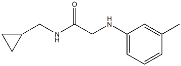 N-(cyclopropylmethyl)-2-[(3-methylphenyl)amino]acetamide 구조식 이미지