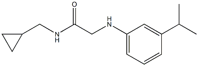 N-(cyclopropylmethyl)-2-{[3-(propan-2-yl)phenyl]amino}acetamide Structure