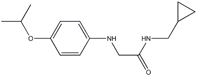 N-(cyclopropylmethyl)-2-{[4-(propan-2-yloxy)phenyl]amino}acetamide Structure