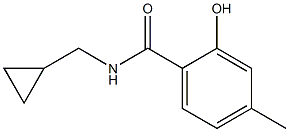 N-(cyclopropylmethyl)-2-hydroxy-4-methylbenzamide 구조식 이미지