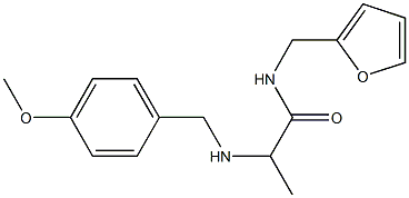 N-(furan-2-ylmethyl)-2-{[(4-methoxyphenyl)methyl]amino}propanamide 구조식 이미지