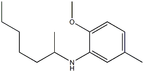 N-(heptan-2-yl)-2-methoxy-5-methylaniline 구조식 이미지