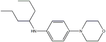 N-(heptan-4-yl)-4-(morpholin-4-yl)aniline 구조식 이미지