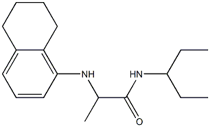 N-(pentan-3-yl)-2-(5,6,7,8-tetrahydronaphthalen-1-ylamino)propanamide Structure