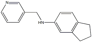 N-(pyridin-3-ylmethyl)-2,3-dihydro-1H-inden-5-amine 구조식 이미지