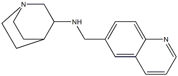 N-(quinolin-6-ylmethyl)-1-azabicyclo[2.2.2]octan-3-amine Structure