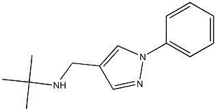 N-(tert-butyl)-N-[(1-phenyl-1H-pyrazol-4-yl)methyl]amine Structure