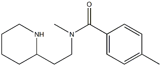 N,4-dimethyl-N-[2-(piperidin-2-yl)ethyl]benzamide 구조식 이미지