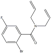 N,N-diallyl-2-bromo-5-fluorobenzamide 구조식 이미지