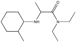 N,N-diethyl-2-[(2-methylcyclohexyl)amino]propanamide 구조식 이미지