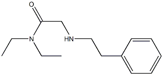 N,N-diethyl-2-[(2-phenylethyl)amino]acetamide 구조식 이미지