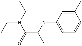 N,N-diethyl-2-[(3-methylphenyl)amino]propanamide 구조식 이미지