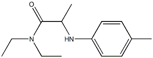 N,N-diethyl-2-[(4-methylphenyl)amino]propanamide 구조식 이미지