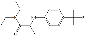 N,N-diethyl-2-{[4-(trifluoromethyl)phenyl]amino}propanamide 구조식 이미지