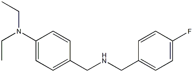 N,N-diethyl-4-({[(4-fluorophenyl)methyl]amino}methyl)aniline 구조식 이미지