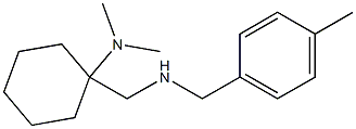 N,N-dimethyl-1-({[(4-methylphenyl)methyl]amino}methyl)cyclohexan-1-amine 구조식 이미지