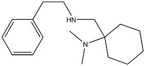 N,N-dimethyl-1-{[(2-phenylethyl)amino]methyl}cyclohexan-1-amine 구조식 이미지