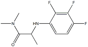 N,N-dimethyl-2-[(2,3,4-trifluorophenyl)amino]propanamide 구조식 이미지