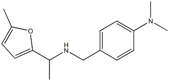 N,N-dimethyl-4-({[1-(5-methylfuran-2-yl)ethyl]amino}methyl)aniline Structure