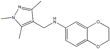 N-[(1,3,5-trimethyl-1H-pyrazol-4-yl)methyl]-2,3-dihydro-1,4-benzodioxin-6-amine 구조식 이미지