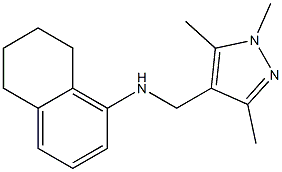 N-[(1,3,5-trimethyl-1H-pyrazol-4-yl)methyl]-5,6,7,8-tetrahydronaphthalen-1-amine Structure