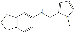 N-[(1-methyl-1H-pyrrol-2-yl)methyl]-2,3-dihydro-1H-inden-5-amine Structure