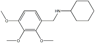 N-[(2,3,4-trimethoxyphenyl)methyl]cyclohexanamine Structure