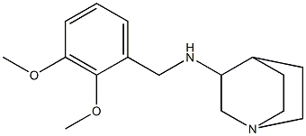 N-[(2,3-dimethoxyphenyl)methyl]-1-azabicyclo[2.2.2]octan-3-amine 구조식 이미지