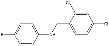 N-[(2,4-dichlorophenyl)methyl]-4-fluoroaniline 구조식 이미지