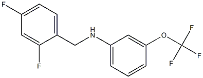 N-[(2,4-difluorophenyl)methyl]-3-(trifluoromethoxy)aniline Structure