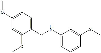 N-[(2,4-dimethoxyphenyl)methyl]-3-(methylsulfanyl)aniline Structure