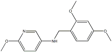 N-[(2,4-dimethoxyphenyl)methyl]-6-methoxypyridin-3-amine 구조식 이미지