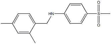 N-[(2,4-dimethylphenyl)methyl]-4-methanesulfonylaniline Structure