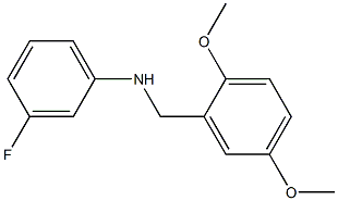 N-[(2,5-dimethoxyphenyl)methyl]-3-fluoroaniline Structure