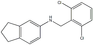 N-[(2,6-dichlorophenyl)methyl]-2,3-dihydro-1H-inden-5-amine Structure