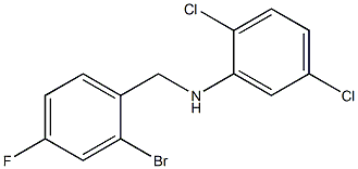 N-[(2-bromo-4-fluorophenyl)methyl]-2,5-dichloroaniline 구조식 이미지