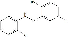 N-[(2-bromo-5-fluorophenyl)methyl]-2-chloroaniline Structure