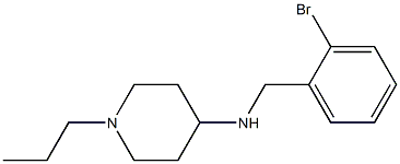N-[(2-bromophenyl)methyl]-1-propylpiperidin-4-amine Structure