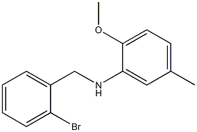 N-[(2-bromophenyl)methyl]-2-methoxy-5-methylaniline Structure