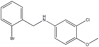 N-[(2-bromophenyl)methyl]-3-chloro-4-methoxyaniline 구조식 이미지