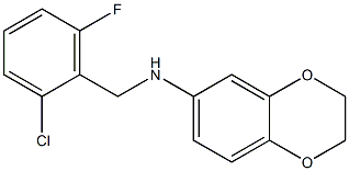 N-[(2-chloro-6-fluorophenyl)methyl]-2,3-dihydro-1,4-benzodioxin-6-amine 구조식 이미지