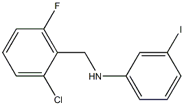 N-[(2-chloro-6-fluorophenyl)methyl]-3-iodoaniline 구조식 이미지