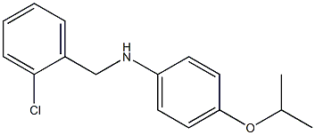 N-[(2-chlorophenyl)methyl]-4-(propan-2-yloxy)aniline 구조식 이미지