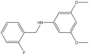 N-[(2-fluorophenyl)methyl]-3,5-dimethoxyaniline 구조식 이미지