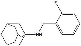 N-[(2-fluorophenyl)methyl]adamantan-1-amine 구조식 이미지